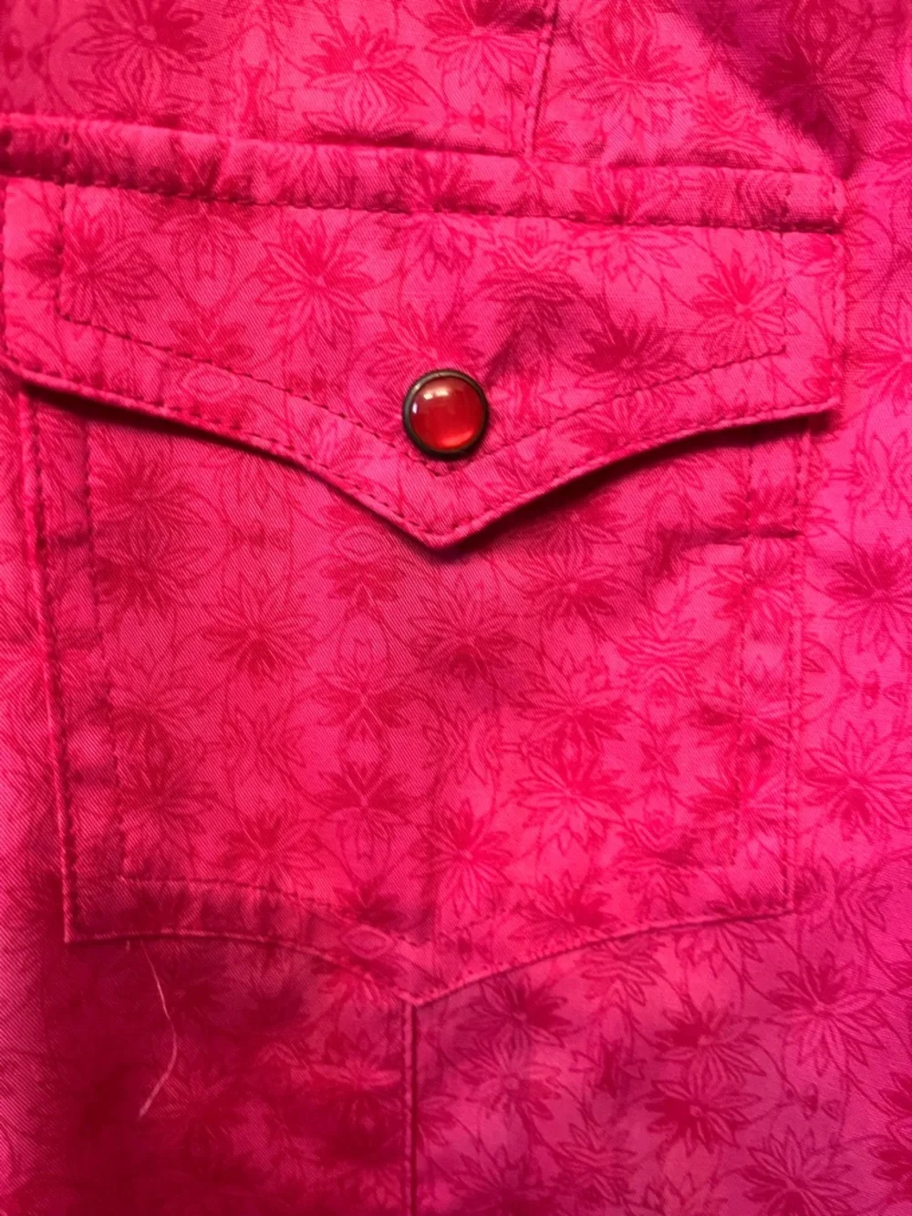 Rockies Women’s Pearl Snap Western Shirt Pink Vintage XL - Picture 5 of 11